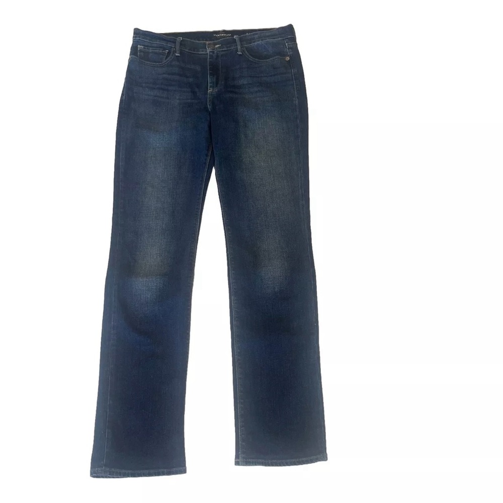 Lucky Brand Brooke Straight Cut Denim Jeans Women's Size 12/31 Dark Wash…